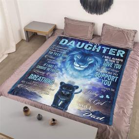 img 3 attached to UFOORO Custom Blankets Daughter Father