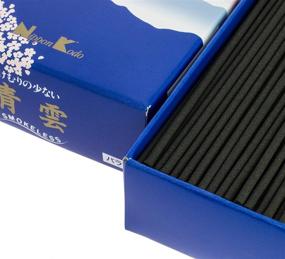 img 1 attached to 🌸 Nippon Kodo 258 Seiun Chrysanthemum Incense Sticks - Blue 16 x 8 x 3 cm: Aromatic Bliss in Elegant Packaging