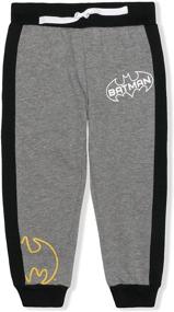 img 2 attached to 🦇 Warner Bros Boy’s Jogger Pants Set - BATMAN Print, Athletic Sweatpants