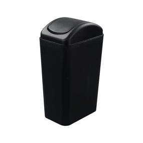 img 4 attached to 🗑️ Ucake 14L Swing Top Garbage Can, 3.5 Gallon Swing Lid Trash Bin, in Black