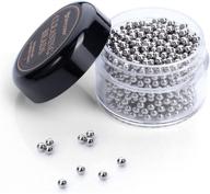 1000 pcs decanter cleaning beads with stainless steel brush - ideal 🍷 for wine decanter, bottle, carafe, and vase - stainless steel cleaning balls (3mm 1000pcs) logo