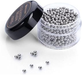 img 4 attached to 1000 PCS Decanter Cleaning Beads with Stainless Steel Brush - Ideal 🍷 for Wine Decanter, Bottle, Carafe, and Vase - Stainless Steel Cleaning Balls (3mm 1000pcs)