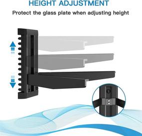 img 3 attached to 📺 PERLESMITH Floating Wall Mount Shelf - Single Floating DVD DVR Shelf – Strengthened Tempered Glass - Holds 16.5lbs - Ideal for PS4, Xbox One, TV Box and Cable Box (PSDSK1)