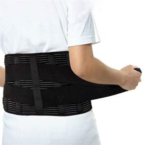 img 1 attached to Copper Slim Back Brace with Compression Support