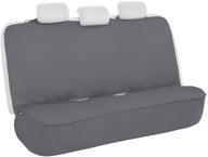 🌊 waterproof rear bench seat cover - motor trend aquashield gray, padded neoprene car seat protector for kids & dogs - ideal interior accessory for auto, truck, van, suv logo