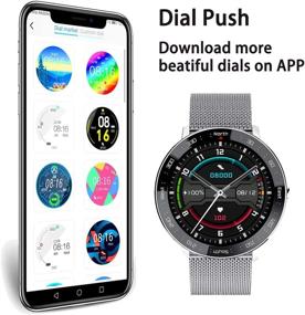 img 2 attached to 📱 Waterproof Activity Tracker Smartwatch for Women Men - Heart Rate Monitor, Sleep Tracker, Step Counter - Call Message Reminder - Compatible with Android Samsung iOS Phones