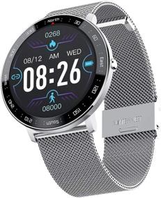 img 4 attached to 📱 Waterproof Activity Tracker Smartwatch for Women Men - Heart Rate Monitor, Sleep Tracker, Step Counter - Call Message Reminder - Compatible with Android Samsung iOS Phones