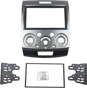 img 1 attached to Набор для установки автомагнитолы Double Din DKMUS для Mazda Bt-50 2006+ Ford Ranger 2006-2010 Everest 2006+ - включает фасции отверстий 17398мм и 178102мм.