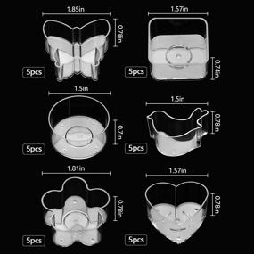 img 3 attached to Plastic Heat Resistant Containers Butterfly Tealight Crafting