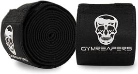 img 4 attached to 🏋️ 72-Inch Knee Wraps with Strap for Squats, Weightlifting, Powerlifting, Leg Press - Flexible Knee Wraps for Strength Training - Ideal for Men & Women