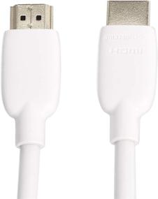 img 2 attached to 🔌 Amazon Basics High-Speed HDMI Cable - 10 Feet, White | 48Gbps, 8K/60Hz Compatible