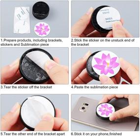 img 2 attached to Sublimation Collapsible Adhesive Double Sided Smartphones Portable Audio & Video