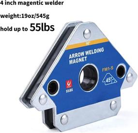 img 3 attached to Strong and Versatile: 4Pcs 4'' 55 lbs Arrow Welding Magnets