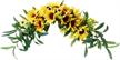 lioobo sunflower simulation ornament decoration logo