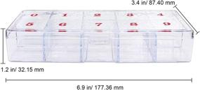 img 3 attached to 📦 Clear Color Small Empty Storage Organizer Box Case with 10 Compartments - Ideal for False Nail Tips, Vitamins, Accessories - Beauticom USA