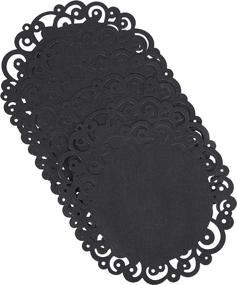 img 3 attached to 🖤 Wilton Black Swirl 12 inch Doilies: Elegant Décor for Any Occasion