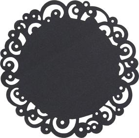 img 4 attached to 🖤 Wilton Black Swirl 12 inch Doilies: Elegant Décor for Any Occasion