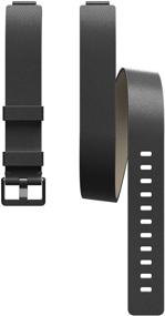 img 4 attached to 📟 Fitbit Inspire HR & Inspire Accessory Band: Horween Leather Double Wrap, Official Fitbit - Black, One Size