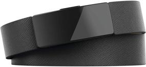 img 2 attached to 📟 Fitbit Inspire HR & Inspire Accessory Band: Horween Leather Double Wrap, Official Fitbit - Black, One Size
