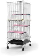 🐹 indoor expandable stackable pet hutch cages for hamster, rat, or other small animals - 14x14x28 inches логотип
