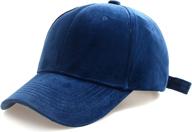 stylish women's winter fall velvet baseball cap: adjustable 6-panel sports hat логотип