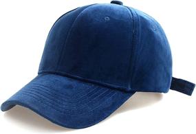 img 3 attached to Stylish Women's Winter Fall Velvet Baseball Cap: Adjustable 6-Panel Sports Hat