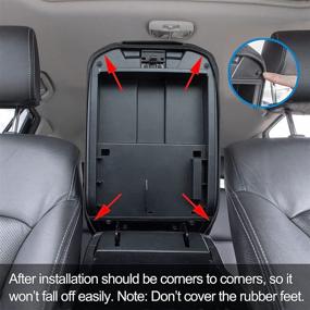 img 2 attached to 🚘 Enhance Your 4Runner's Comfort with JDMCAR Neoprene Center Console Armrest Cover - Compatible with Toyota 4Runner Accessories 2010-2022!