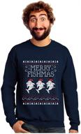 men's fishmas fishing christmas sweater sweatshirt in clothing collection logo