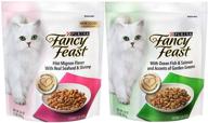 🐱 fancy feast purina gourmet cat food variety bundle: filet mignon with seafood &amp; shrimp + ocean fish &amp; salmon with garden greens - 16oz each! logo