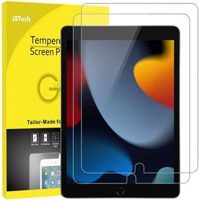 img 4 attached to 💎 JETech 2-Pack Tempered Glass Screen Protector for iPad 9/8/7 (10.2-Inch) & iPad Pro 10.5 (2017) - Premium Protection for 2021/2020/2019 Models and iPad Air 3 (10.5-Inch)