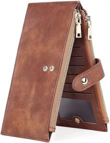 img 4 attached to 👝 CLUCI Womens Leather Bifold Wallet and Handbag Combo for Enhanced Style and Functionality