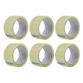 img 4 attached to 🔇 Clear Silent Packing Tape - Low Noise Shipping Tape for Quiet Moving and Storage - 1
