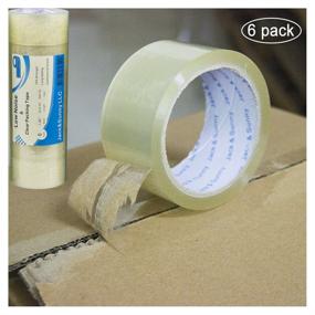 img 2 attached to 🔇 Clear Silent Packing Tape - Low Noise Shipping Tape for Quiet Moving and Storage - 1