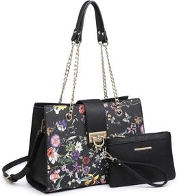 img 4 attached to 👜 Сумки на плечо, кошельки и сумки-хобо Dasein с монограммой для женщин: идеальные модные аксессуары