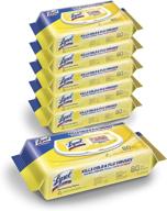 🍋 lysol handi-pack wipes, antibacterial cleaning wipes, multi-surface disinfectant, lemon & lime blossom scent, 480 count (6 pack) logo