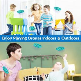 img 2 attached to SHWD Hand Operated Drones for Kids - Mini Drone UFO with LED Lights for Boys Girls Birthday Christmas - Levitation Drones Flying Ball Toy 360 Rotating Helicopter - Indoor Outdoor Fun for Kids Adults