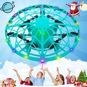 img 4 attached to SHWD Hand Operated Drones for Kids - Mini Drone UFO with LED Lights for Boys Girls Birthday Christmas - Levitation Drones Flying Ball Toy 360 Rotating Helicopter - Indoor Outdoor Fun for Kids Adults