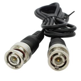 img 3 attached to ANVISION 4-Pack 1m 3.3ft Коаксиальный кабель с разъемом BNC-мама к BNC-мама с черным разъемом - идеально подходит для подключения системы видеонаблюдения CCTV к телевизору.