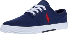 img 1 attached to 👟 Premium Style and Comfort: Polo Ralph Lauren Faxon Leather Shoes