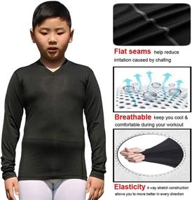 img 1 attached to 👕 Boys' Athletic Performance Compression Baseball Undershirt