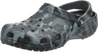 👞 crocs unisex adult classic graphic men's mules & clogs shoes: trendy and comfortable footwear logo