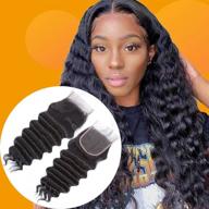 👩 12a brazilian loose deep wave human hair wigs bundles with 4x4 closure for black women logo