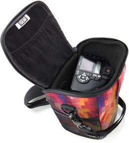 img 3 attached to USA Gear SLR Camera Case Bag (Geometric) With Top Loading Accessibility