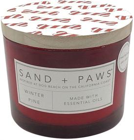 img 4 attached to 🕯️ Sand + Paws Winter Pine Scented Candles: Soy Blend, 12 oz, Neutralizes Pet Odor