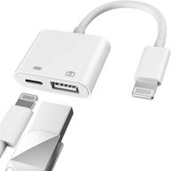 🔌 адаптер otg и зарядный кабель apple certified lightning male to usb female для iphone 11 12 mini max pro xs xr x se 7 8plus ipad air, камеры, флеш-накопителя: продвинутое решение для подключения и зарядки apple устройств. логотип