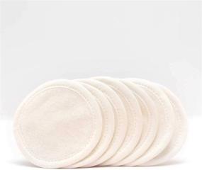 img 2 attached to Kitsch Eco-Friendly Mini Face Rounds: Reusable Bamboo Cotton Pads for Makeup Removal, Toning, and Exfoliation - 7 Ivory Rounds