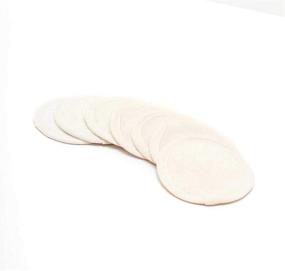 img 1 attached to Kitsch Eco-Friendly Mini Face Rounds: Reusable Bamboo Cotton Pads for Makeup Removal, Toning, and Exfoliation - 7 Ivory Rounds