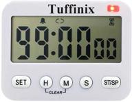 tuffinix digital kitchen timer: accurate 99h 59m 59s countdown for cooking logo
