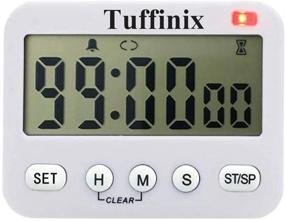 img 4 attached to Tuffinix Digital Kitchen Timer: Accurate 99H 59M 59S Countdown for Cooking