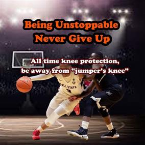 img 2 attached to 🏀 Ultimate Protection and Comfort: Unlimit Basketball Compression Pants with Pads, White 3/4 Capri Padded Pants - Basketball Tights Leggings